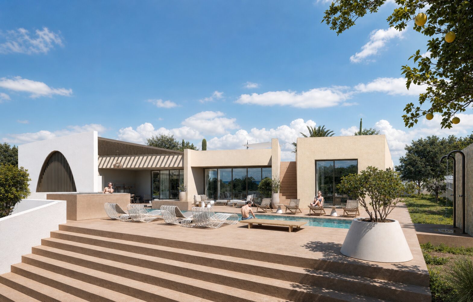 contemporary house in sicily